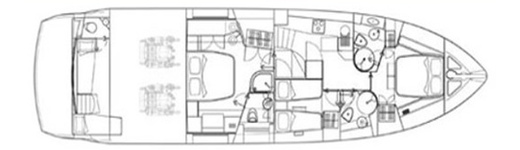 Схема палубы SUNSEEKER 60 - фотография 3